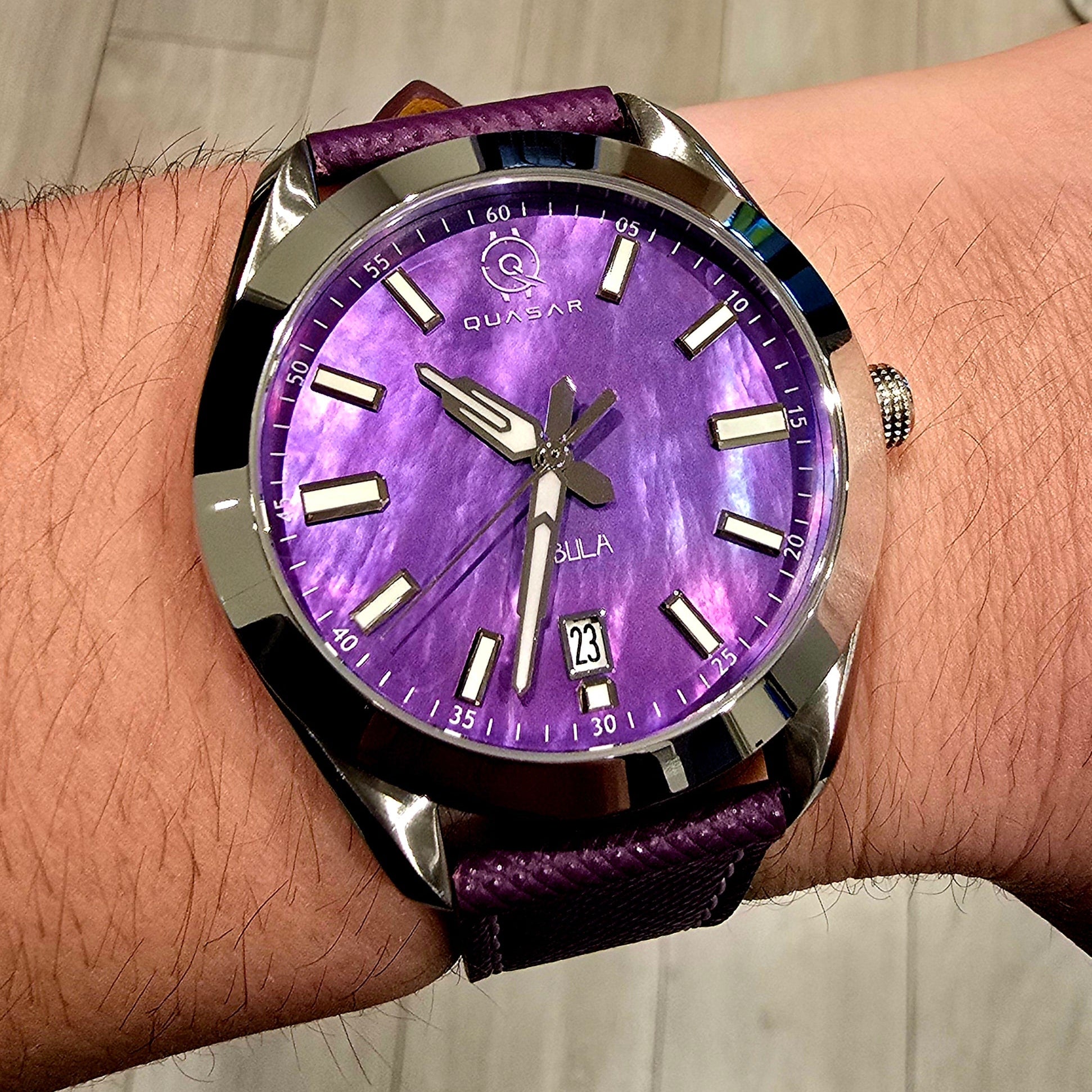 NEBULA Automatic Purple Mother of Pearl