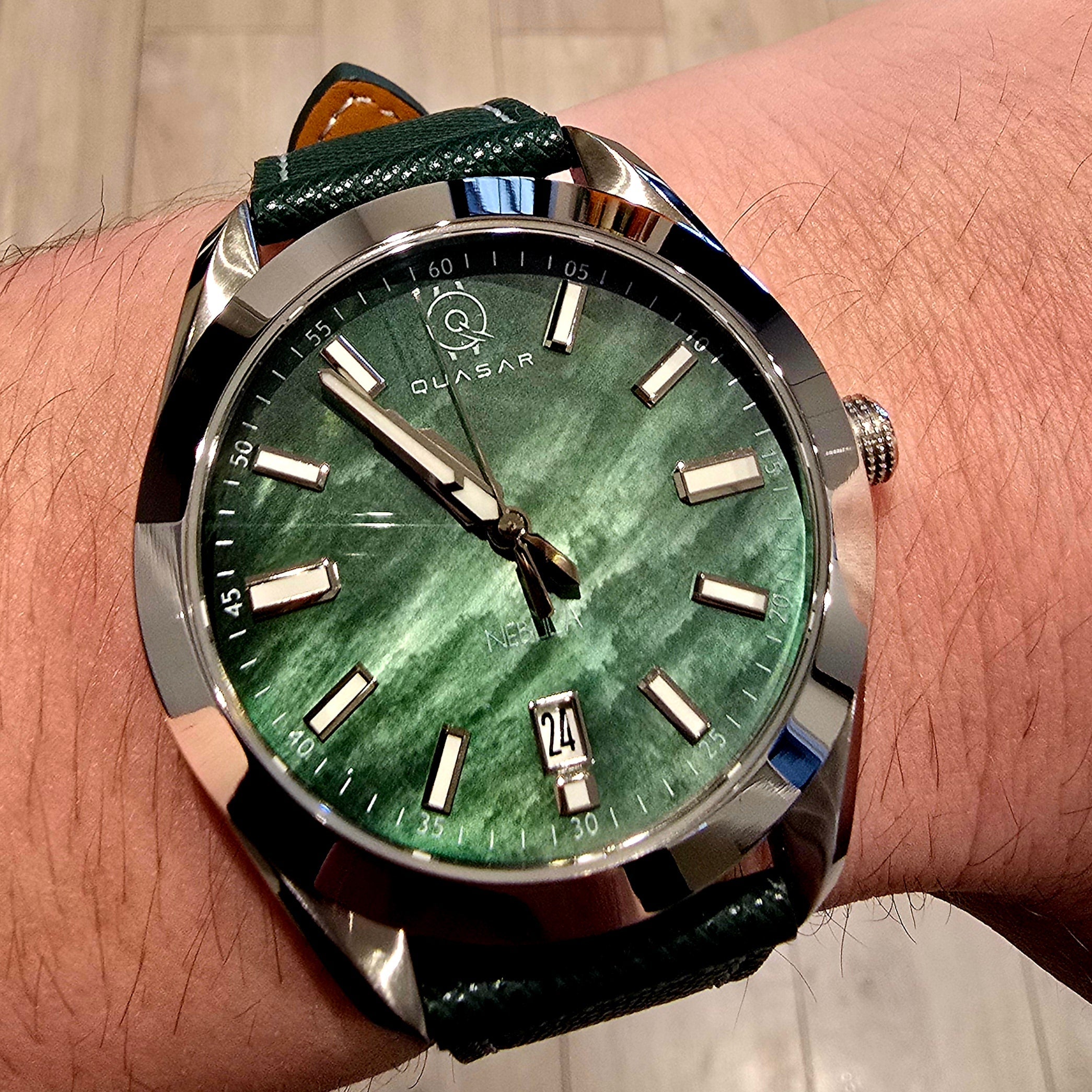 NEBULA Automatic Green Mother of Pearl