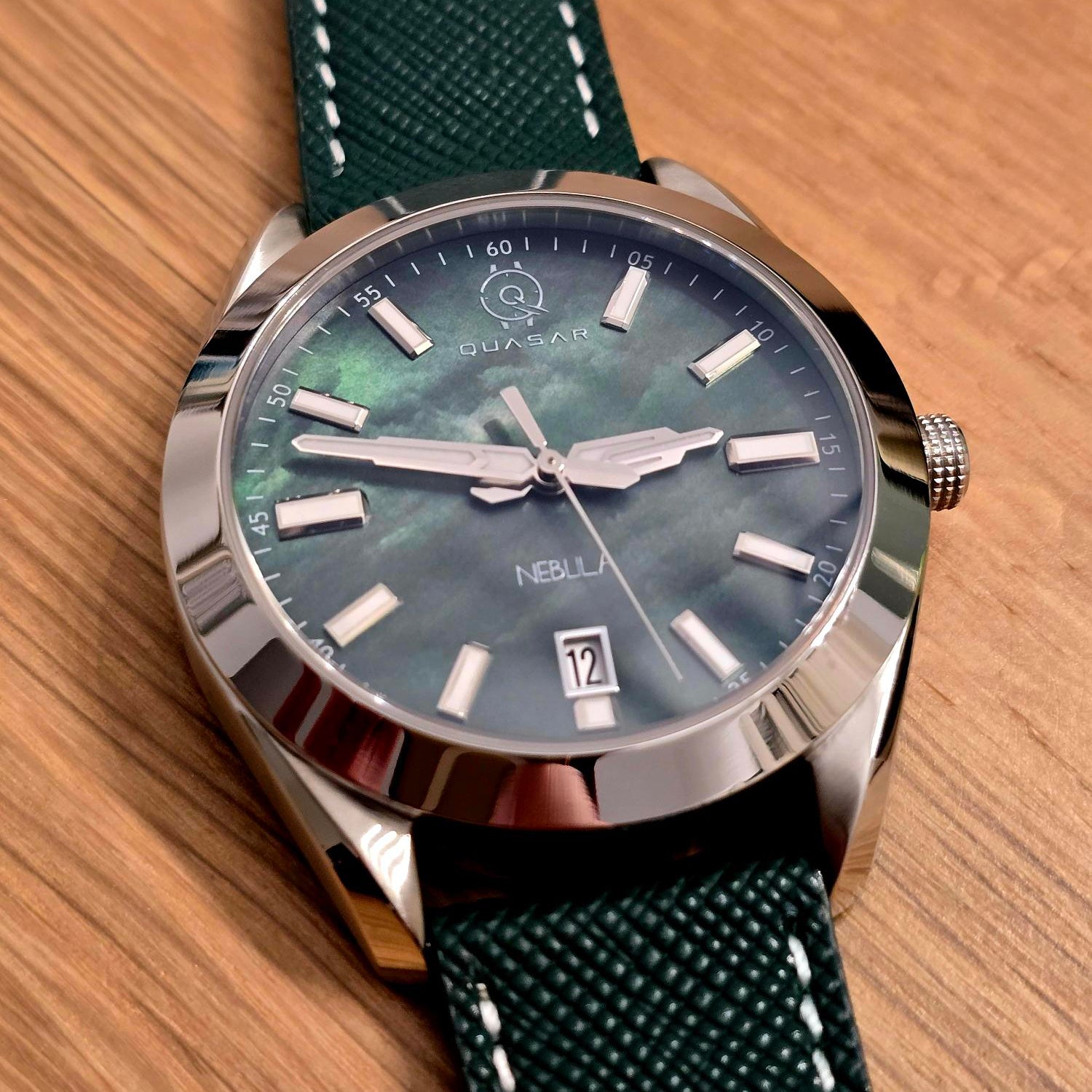 NEBULA Automatic Green Mother of Pearl